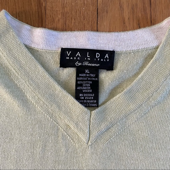 Valda by Toscano Sweater | Made in Italy | Pale Yellow | Size XL - Picture 4 of 6
